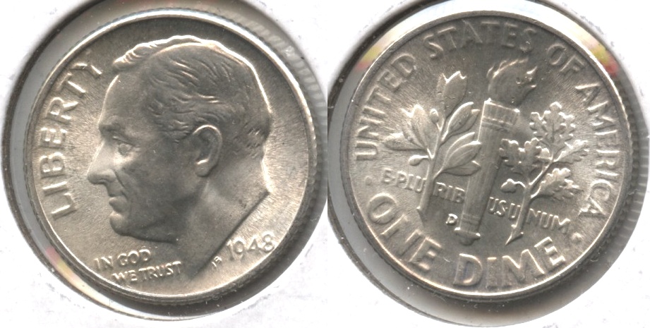 1948-D Roosevelt Dime MS-64 #c