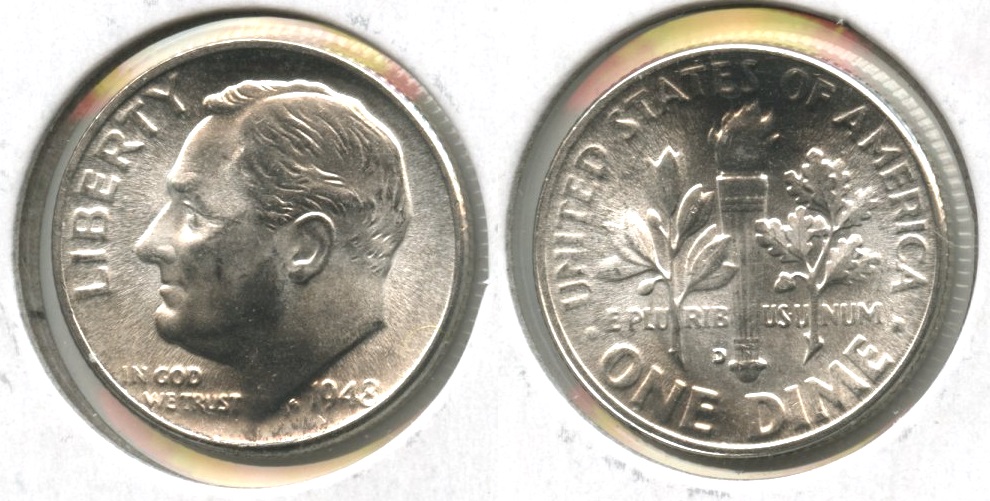 1948-D Roosevelt Dime MS-64 #l