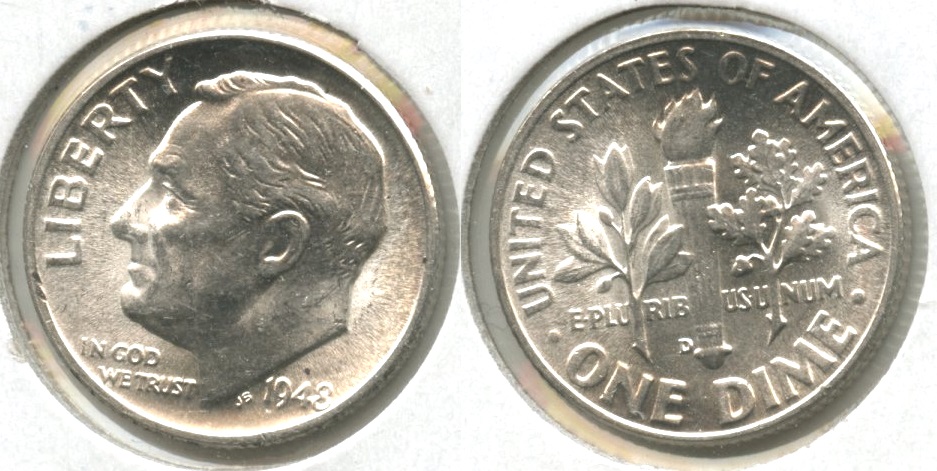 1948-D Roosevelt Dime MS-64 #n