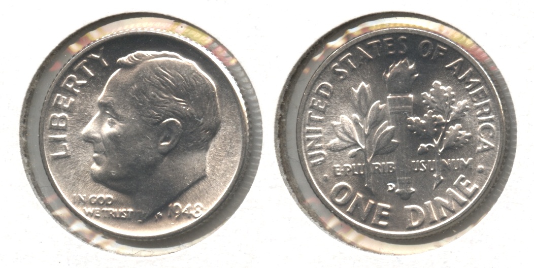 1948-D Roosevelt Dime MS-65 #g