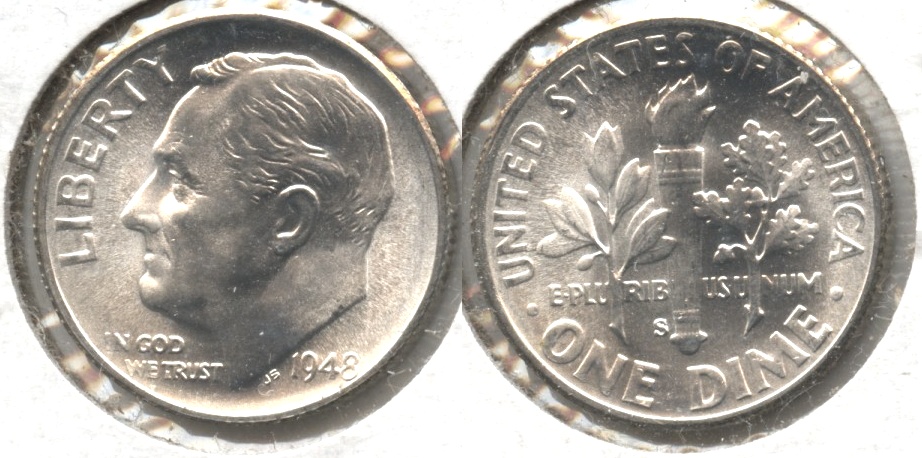 1948-S Roosevelt Dime MS-65 #b