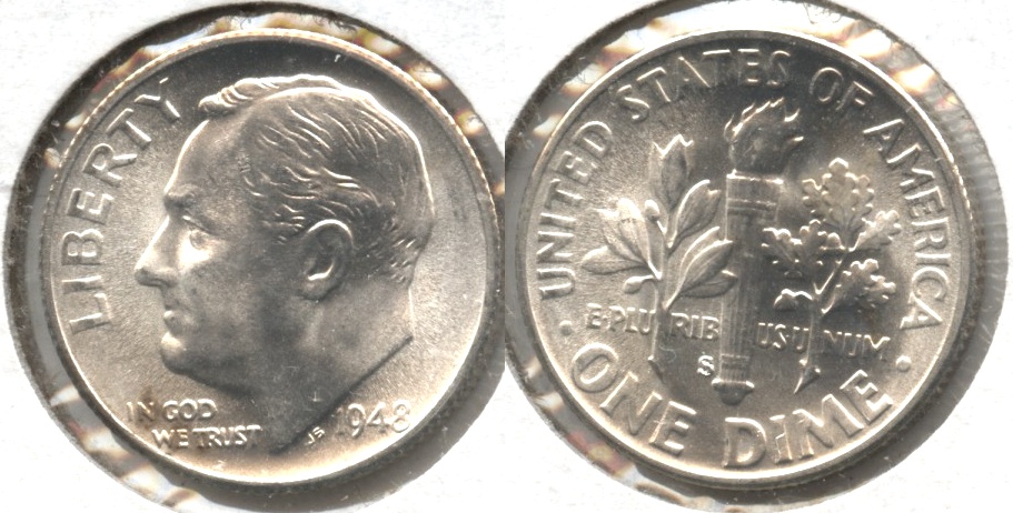 1948-S Roosevelt Dime MS-65 #g