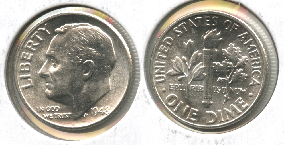 1948 Roosevelt Dime MS-64 #f