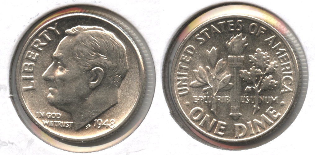1948 Roosevelt Dime MS-65 #c