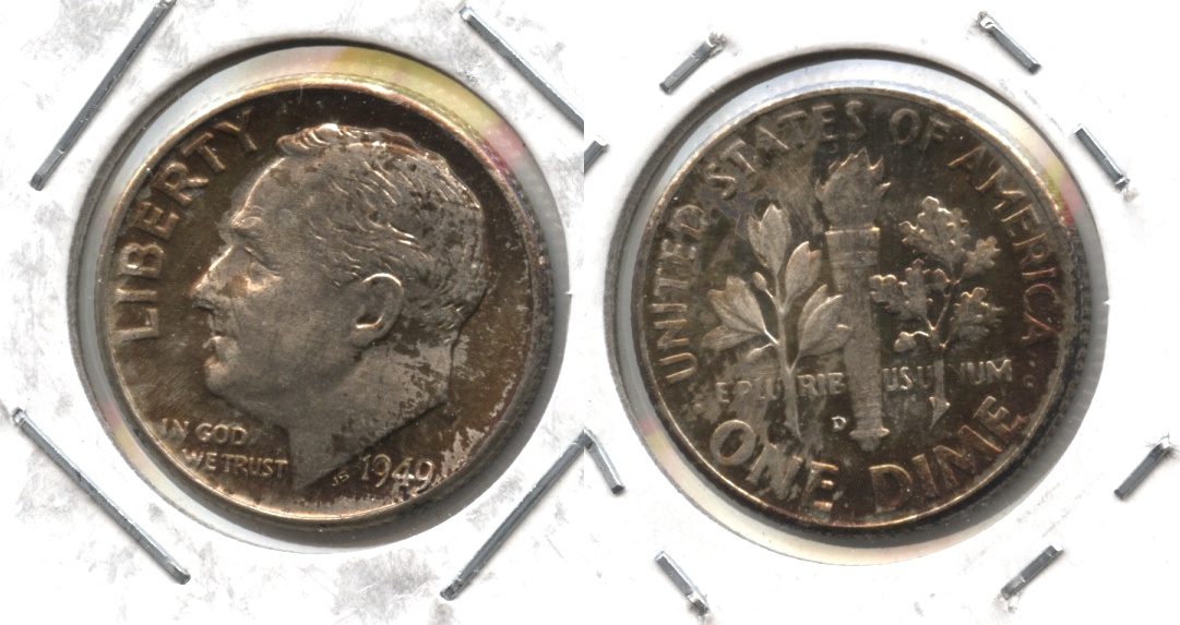 1949-D Roosevelt Dime MS-63 #i