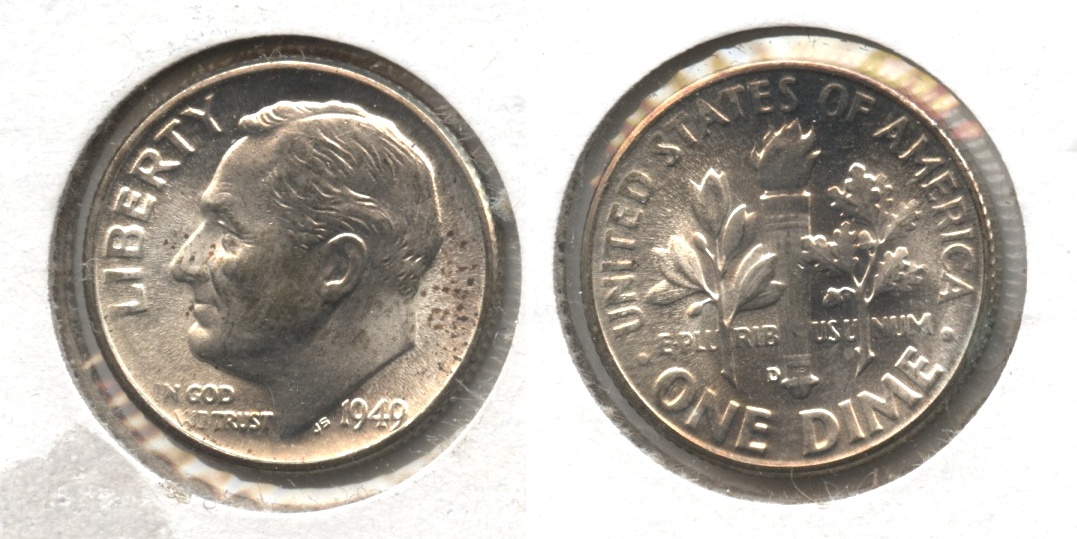 1949-D Roosevelt Dime MS-63 #j
