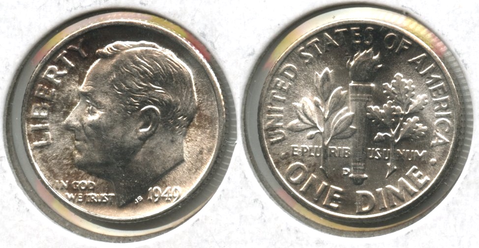 1949-D Roosevelt Dime MS-63 #m