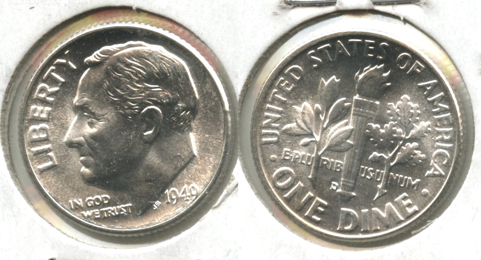 1949-D Roosevelt Dime MS-63 #o