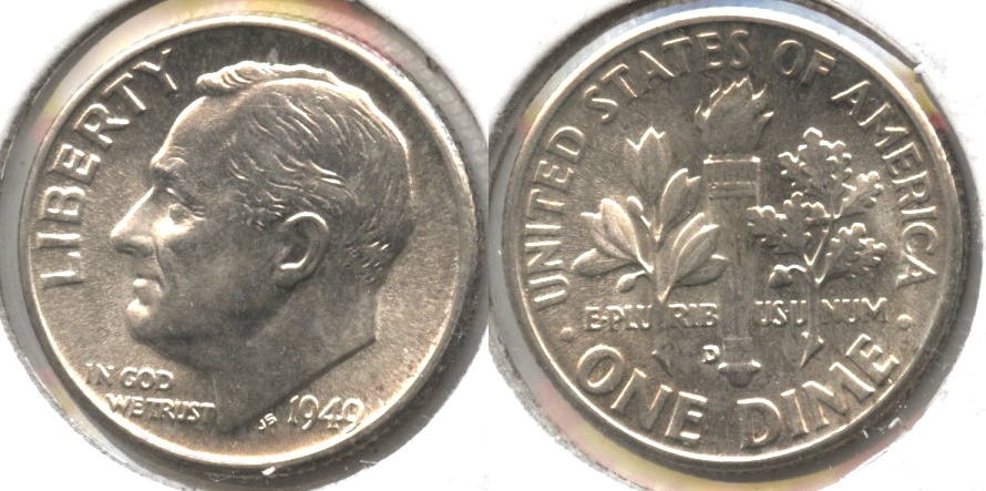 1949-D Roosevelt Dime MS-64