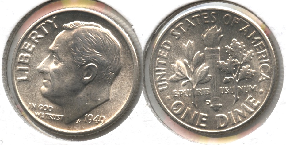 1949-D Roosevelt Dime MS-64 #a