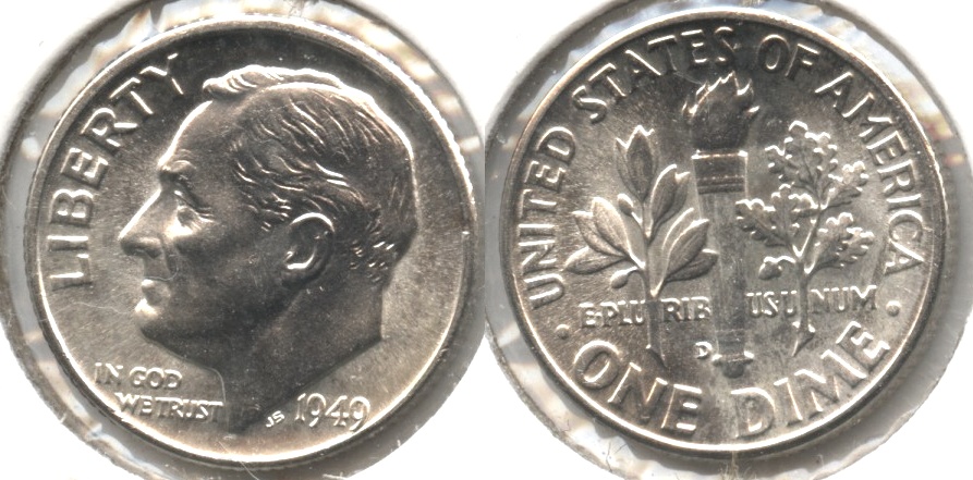1949-D Roosevelt Dime MS-65