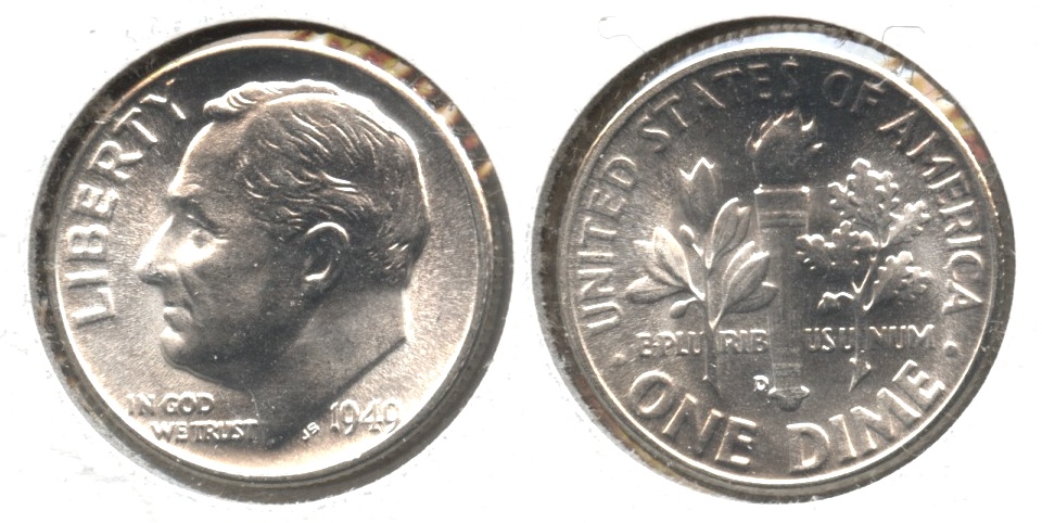 1949-D Roosevelt Dime MS-65 #d
