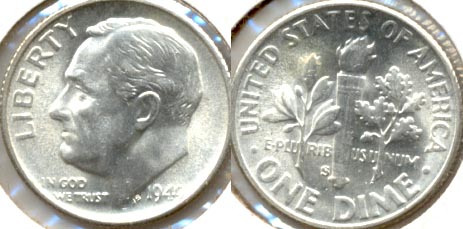 1949-S Roosevelt Dime MS-60 a