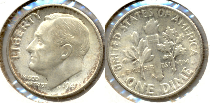 1949-S Roosevelt Dime MS-60 b