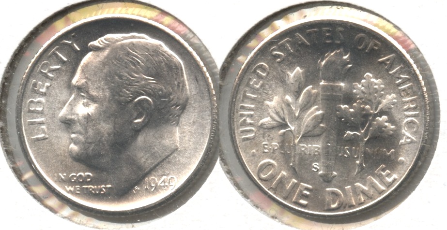 1949-S Roosevelt Dime MS-63 #e