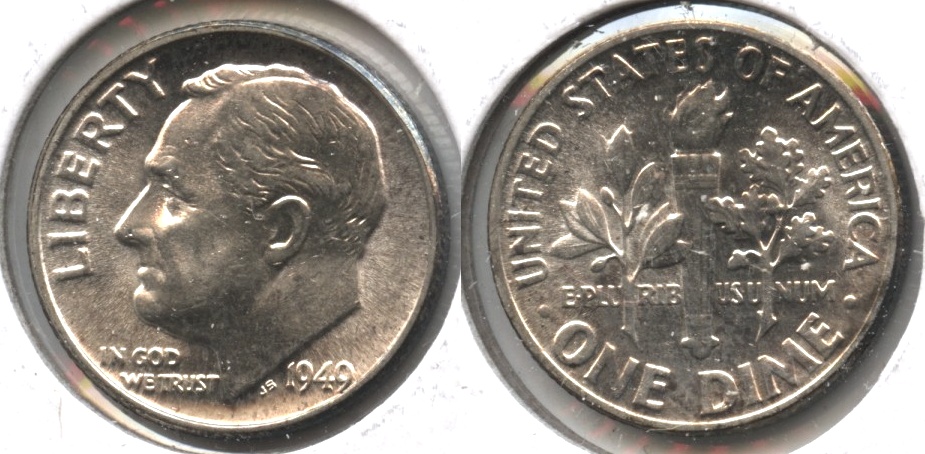 1949 Roosevelt Dime MS-63