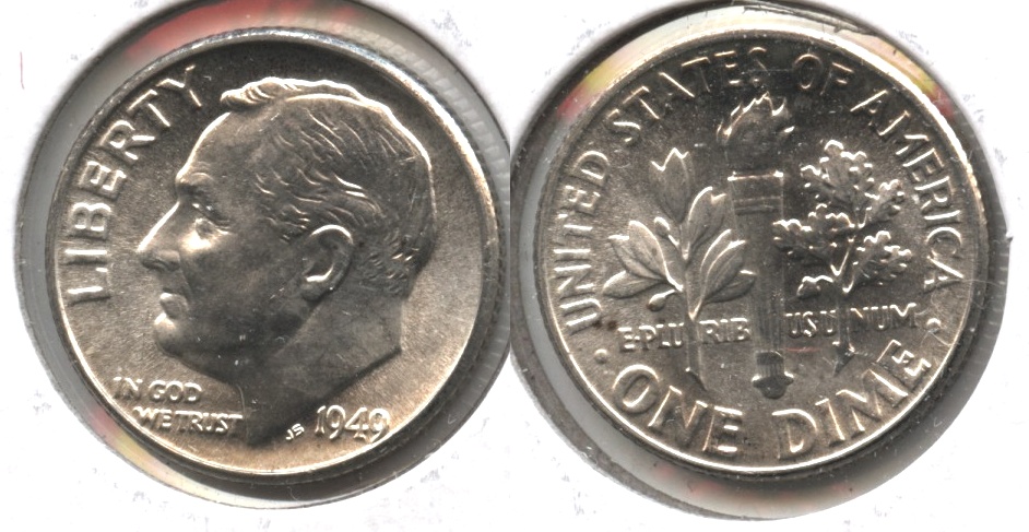 1949 Roosevelt Dime MS-63 #a