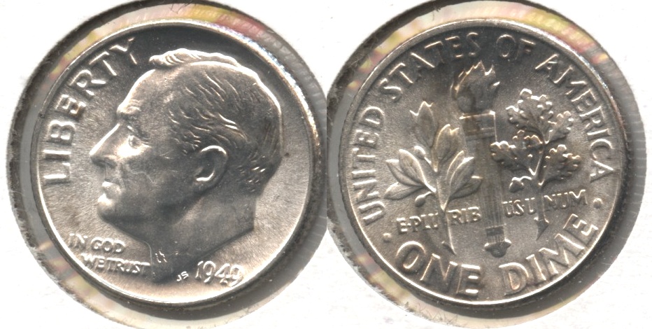 1949 Roosevelt Dime MS-63 #f