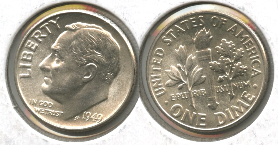 1949 Roosevelt Dime MS-63 #j