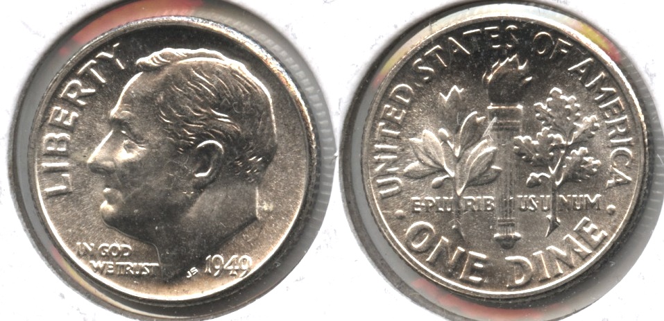 1949 Roosevelt Dime MS-64 #b