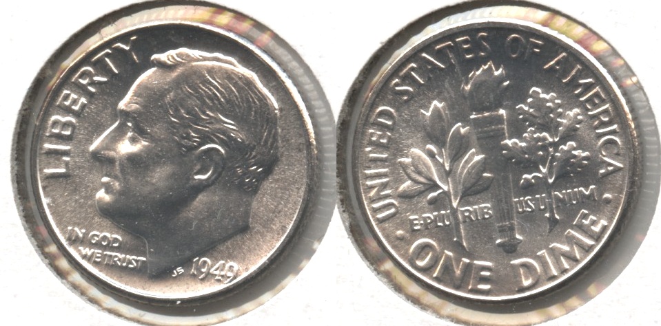 1949 Roosevelt Dime MS-65