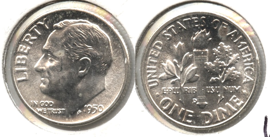 1950-D Roosevelt Dime MS-60 #c