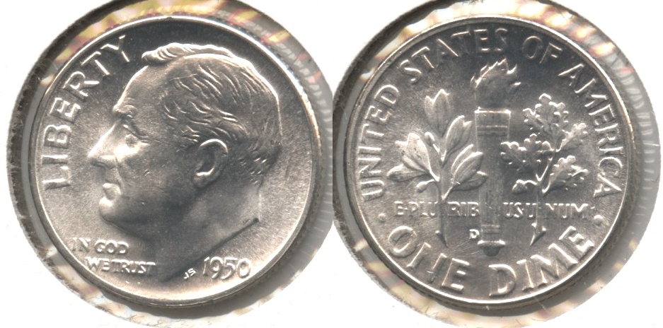 1950-D Roosevelt Dime MS-63 #b