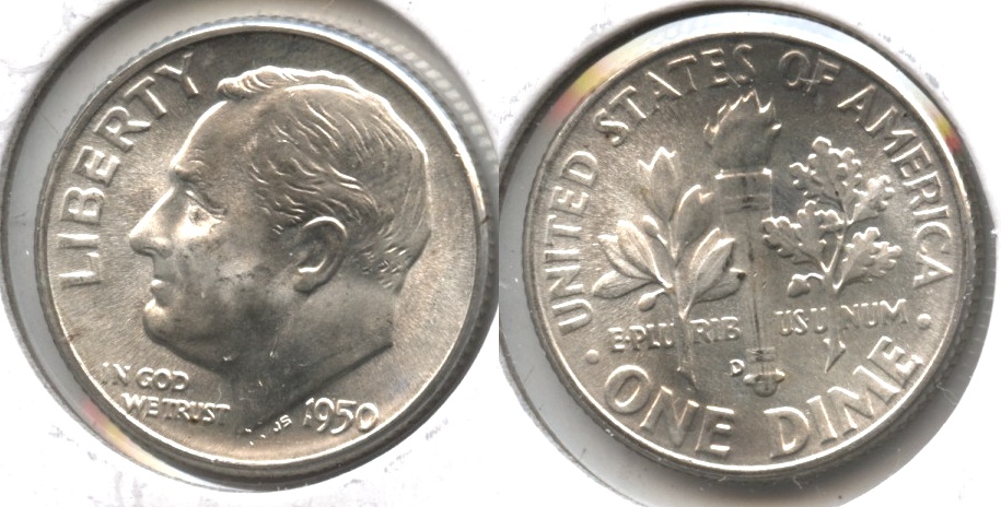 1950-D Roosevelt Dime MS-63 #d