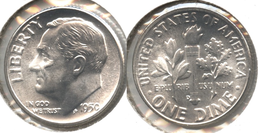 1950-D Roosevelt Dime MS-63 #g
