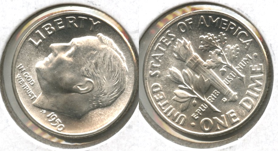 1950-D Roosevelt Dime MS-63 #p
