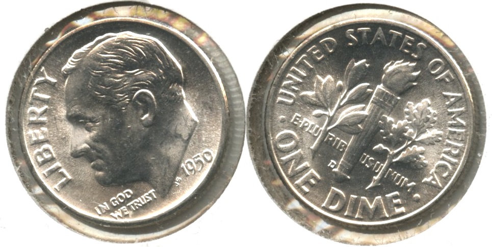 1950-D Roosevelt Dime MS-63 #q