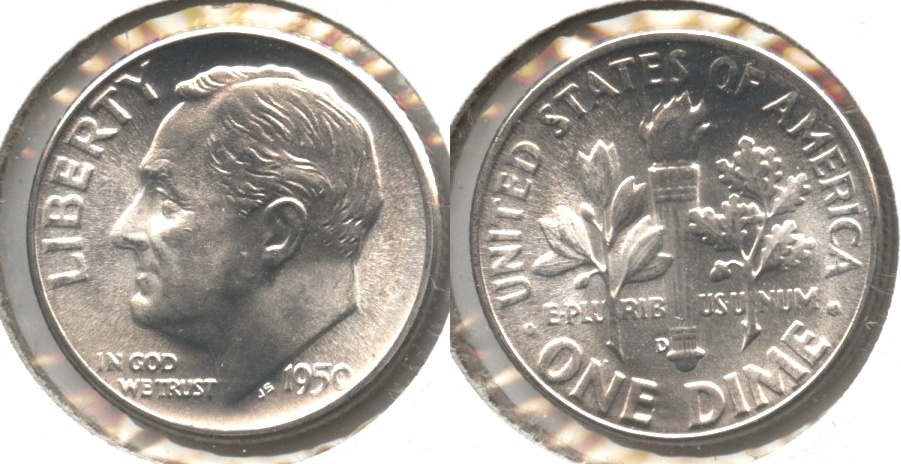 1950-D Roosevelt Dime MS-64 #c