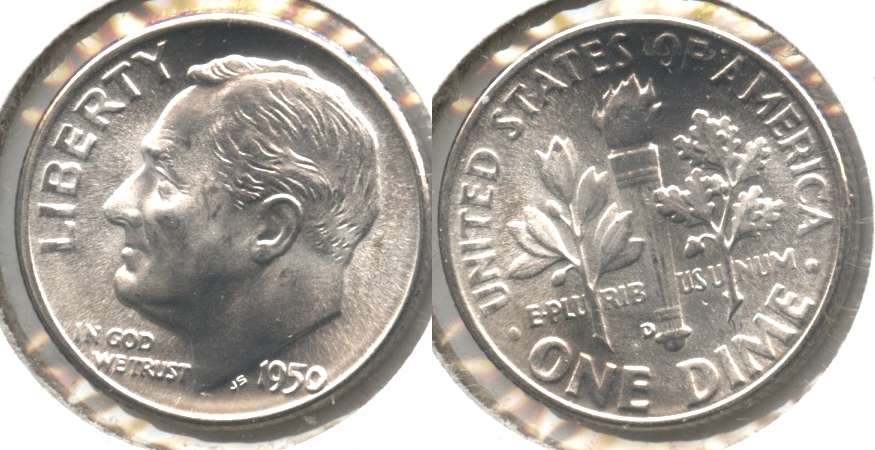 1950-D Roosevelt Dime MS-64 #d