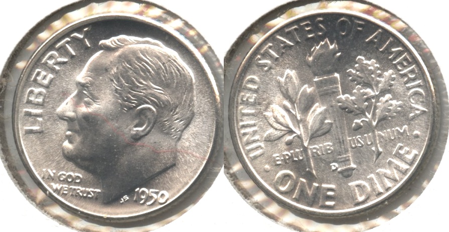 1950-D Roosevelt Dime MS-64 #e