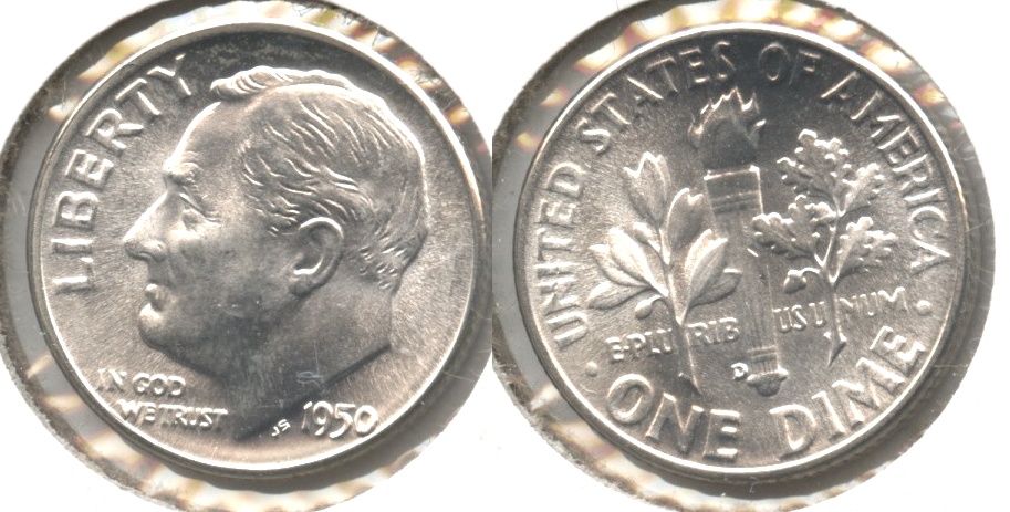 1950-D Roosevelt Dime MS-64 #h