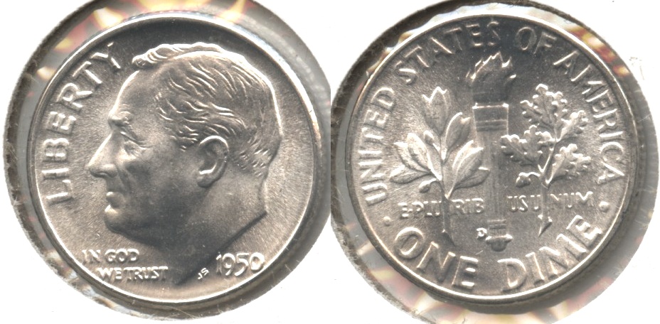 1950-D Roosevelt Dime MS-64 #o