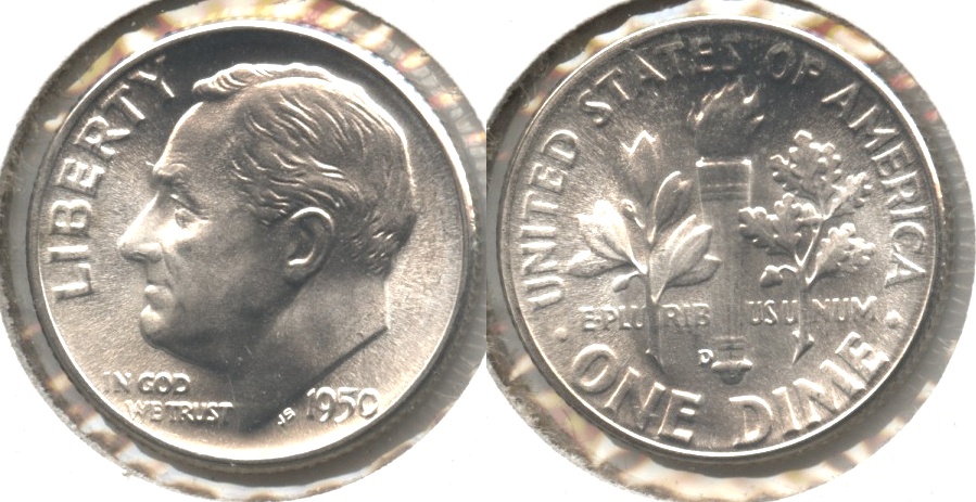 1950-D Roosevelt Dime MS-64 #p