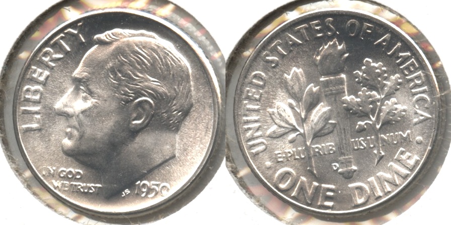 1950-D Roosevelt Dime MS-64 #q