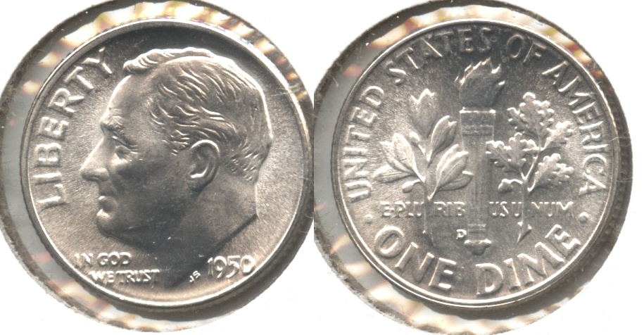 1950-D Roosevelt Dime MS-65 #a