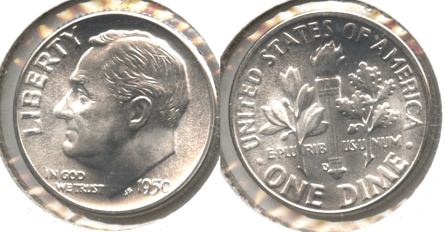 1950-D Roosevelt Dime MS-65 #b