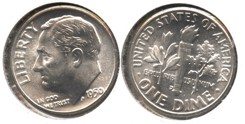 1950-D Roosevelt Dime MS-65 #g