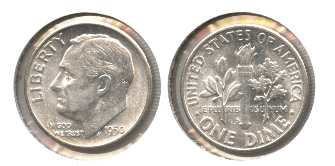 1950-S Roosevelt Dime AU-50