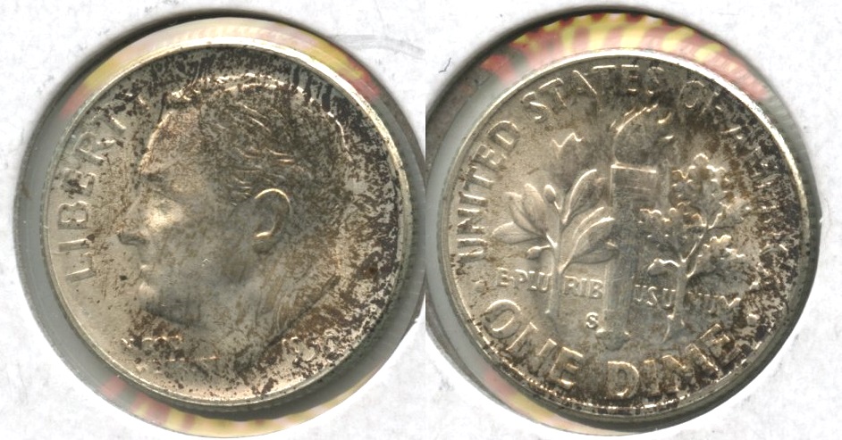 1950-S Roosevelt Dime MS-60 #a