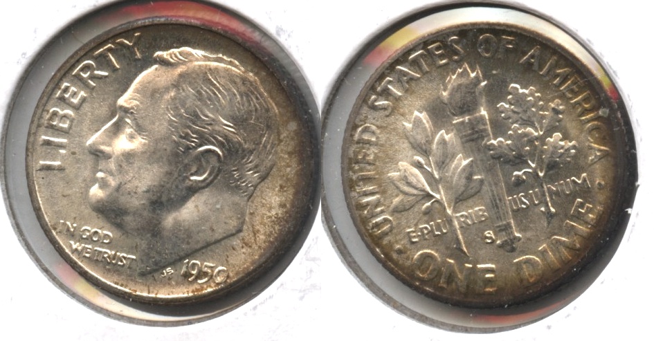 1950-S Roosevelt Dime MS-63