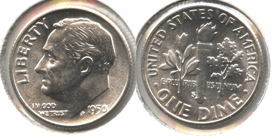 1950-S Roosevelt Dime MS-63 #c