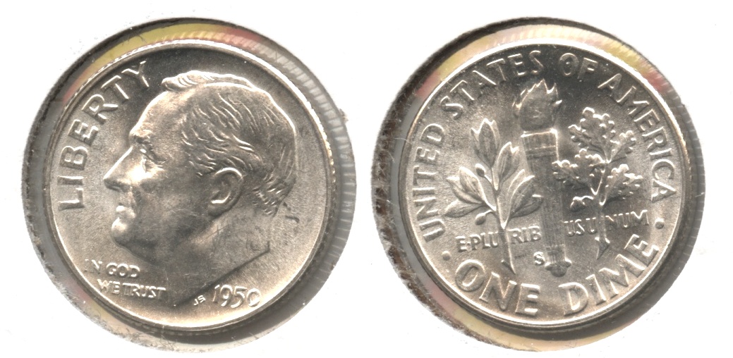  1950-S Roosevelt Dime MS-63 #d