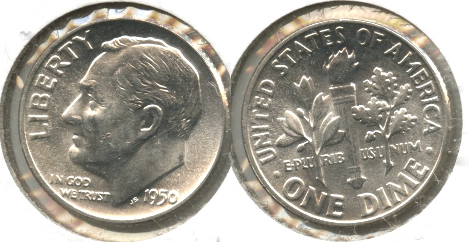 1950 Roosevelt Dime MS-60 #g