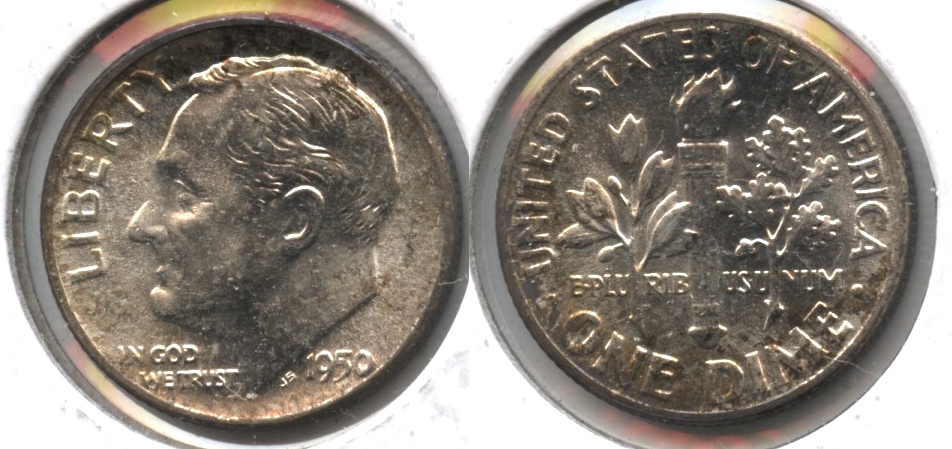 1950 Roosevelt Dime MS-63