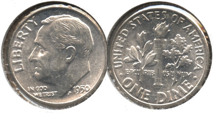 1950 Roosevelt Dime MS-63 #c