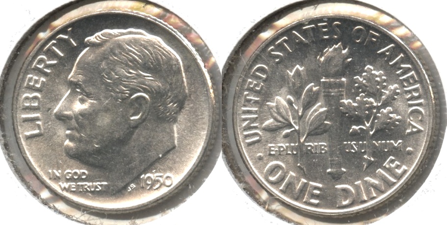 1950 Roosevelt Dime MS-63 #f